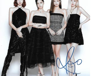 Super Star Pop Group "BLACKPINK" Group Signed 8x10 Promotional Photograph