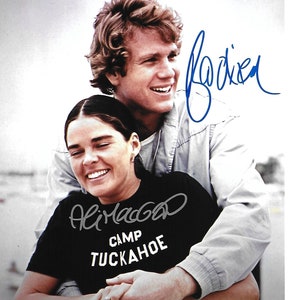 Movie Cast from LOVE STORY Autographed 8x10 Photo Signed by O&#39;Neal and McGraw