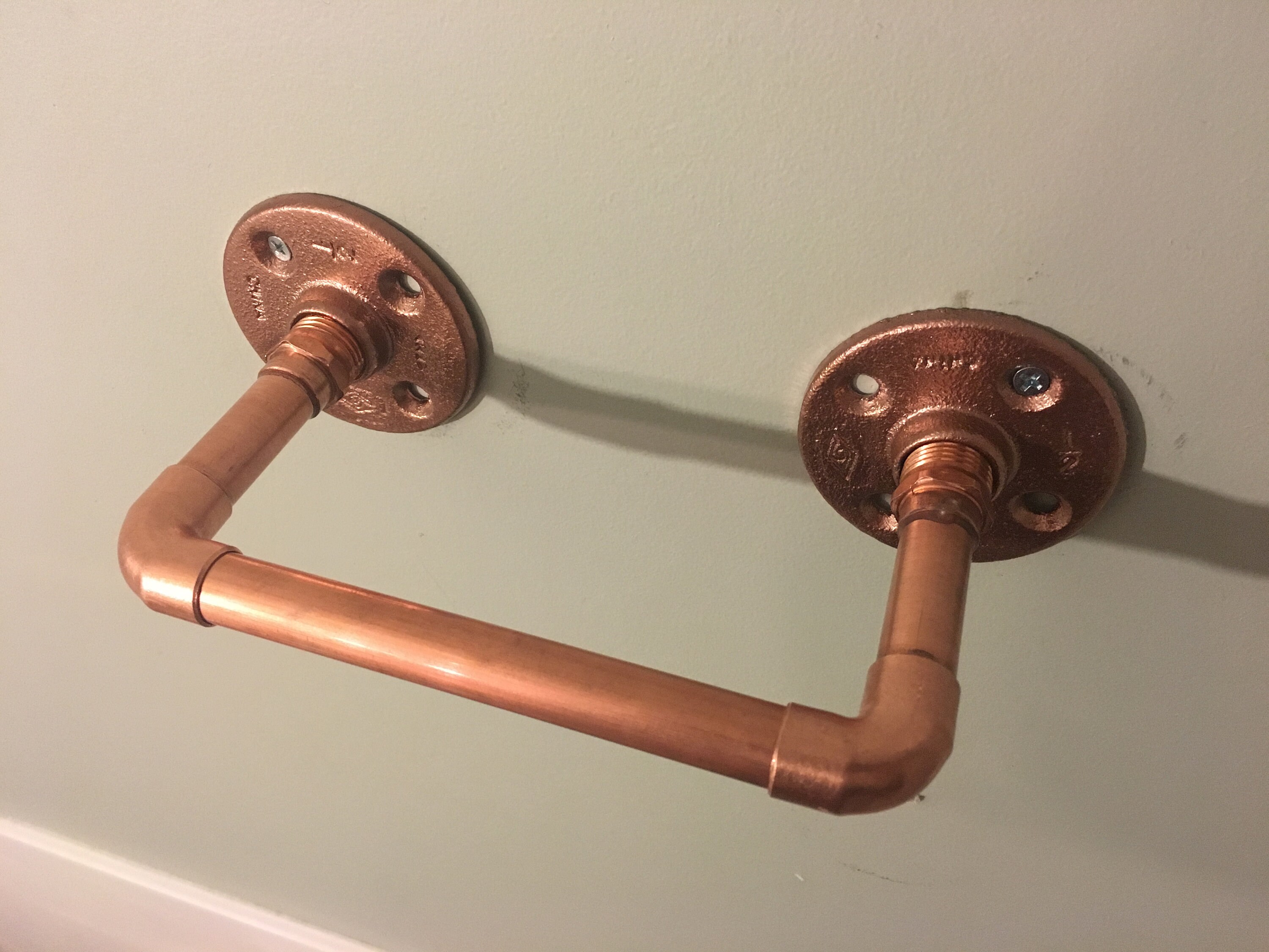 Solid copper hand towel rod/rack Etsy