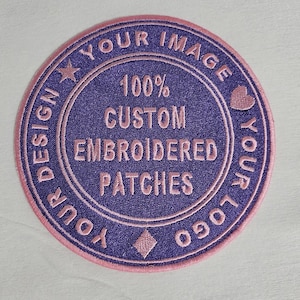 Custom Embroidered Patches Sew On, Iron On, or VELCRO