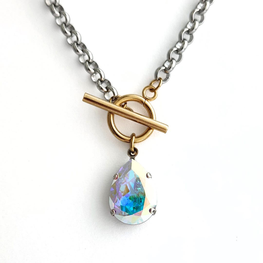 ネックレス aurora cosmo pendant Cosmo Necklace in Aurora Borealis - Etsy Canada