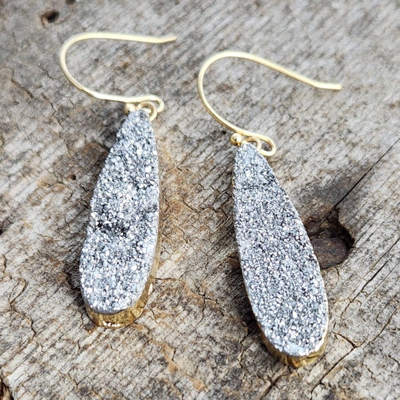 Etsy druzy hotsell earrings