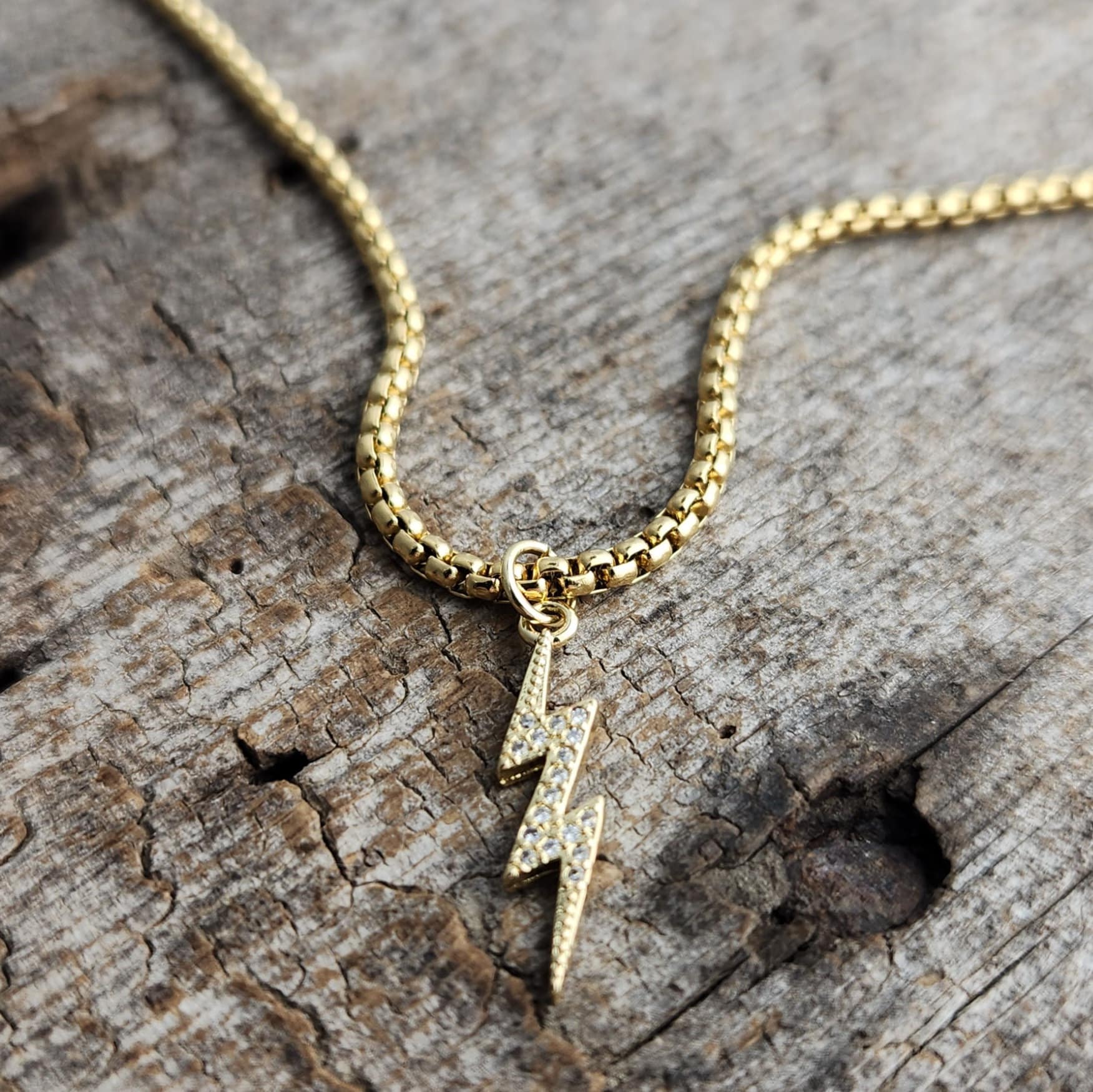 アクセサリー VAINON Bolt Necklace Lightning Bolt Necklace - Etsy