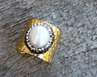 Pearl Cigar Ring