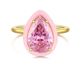 Pink Drop Ring