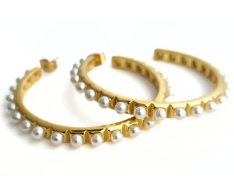 Pearl Hoops