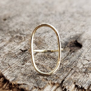 Gold Oval Ring