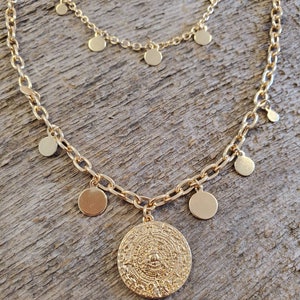 Aztec Necklace - Gold