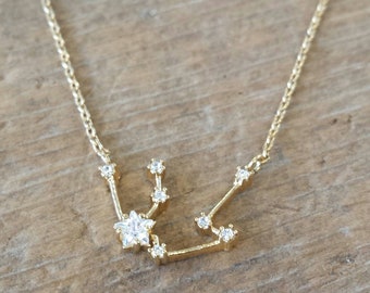 Aquarius Constellation Necklace