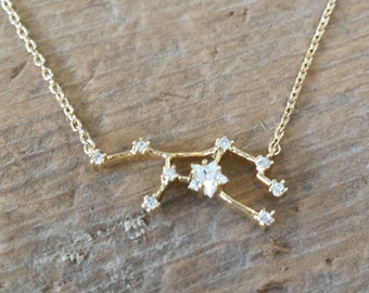 Virgo Constellation Necklace