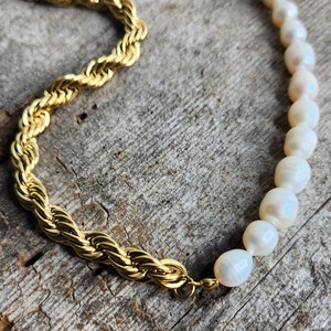 Pearl Rope Chain Necklace
