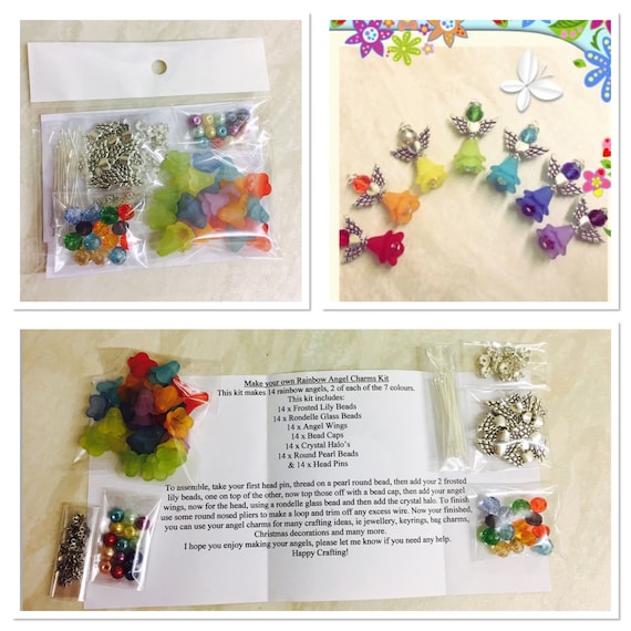 DIY Craft Kit Angel Pendant Making Make Your - Etsy UK