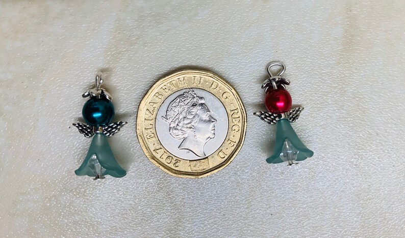 angels small angel charms religious angel charms Handmade Christmas angel charms xmas charms small Christmas charms festive pendants