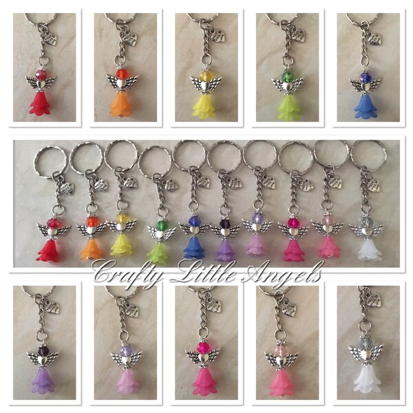 Teacher gift, Thankyou gift, key worker gift, simple religious gift, essential worker, guardian angel keyring, spiritual gift, nhs gift