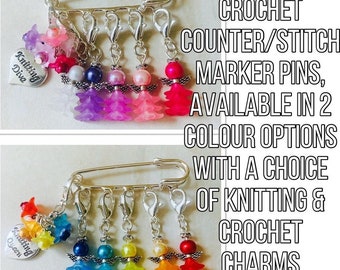 Fiver friday, Angel stitch marker set, Snag Free Crochet counters, progress keepers, gift for crochet lovers, knitting gift, notions