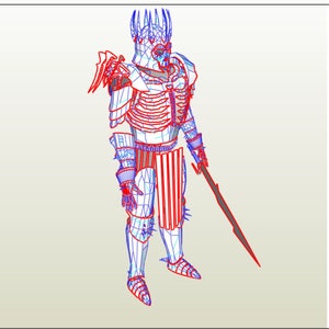 EVA Foam Eredin&#39;s armor suit pepakura templates