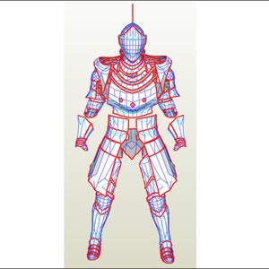 Darkmoon Knightess EVA Foam pepakura body armor blueprints to build your own