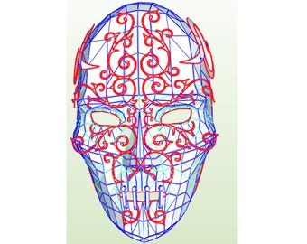 Modèles en mousse EVA pour masque de Mangemort