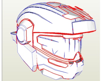 EVA Foam templates for Grenadier helmet