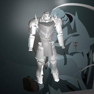 EVA Foam templates of Alphonse Elric armor suit