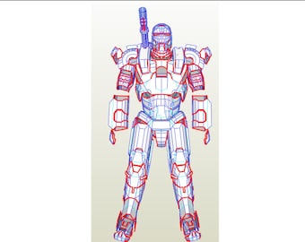 Warmachine armor suit patterns for EVA Foam build