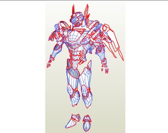 EVA Foam Phara Jackal skin body armor blueprints