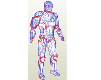 MK 42 armor suit PDF, PDO Eva Foam  templates