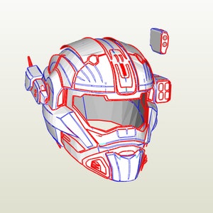 Modelli digitali in schiuma eva per casco Carter Papekura