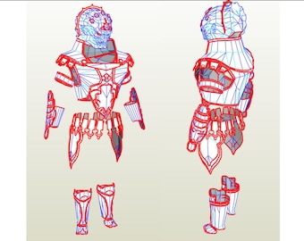 Ganondorf -  Pepakura EVA Foam body armor templates