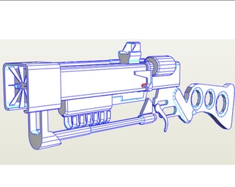 Laser rifle replica eva foam pattern