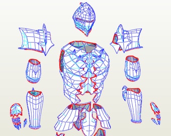 Berserker armor suit cosplay pepakura paper templates
