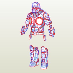 Onyxguard body armor EVA Foam pepakura templates