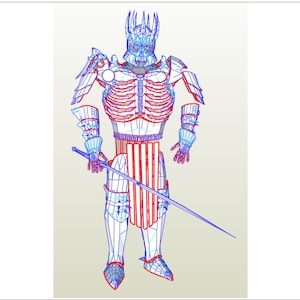 Eredin&#39;s body armor templates for Pepakura to build your own