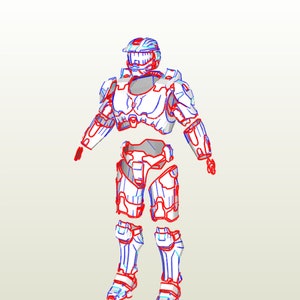 Master Chief infinite armor suit EVA Foam PDF, PDO pepakura templates to build your own