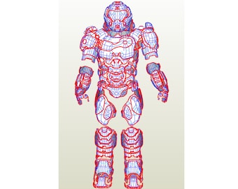 EVA Foam Doomguy body armor pepakura templates to build your own