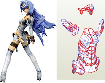 KOS-MOS Xenosaga Episode I pepakura EVA Foam templates