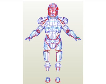 N7 male armor suit EVA Foam templates to build your own