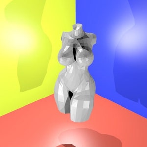Woman statue pepakura papercraft digital templates