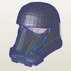 Death Trooper Helm Vorlage für EVA Foam Papierbau