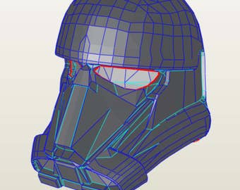 Death trooper helmet templateі for EVA Foam and paper build