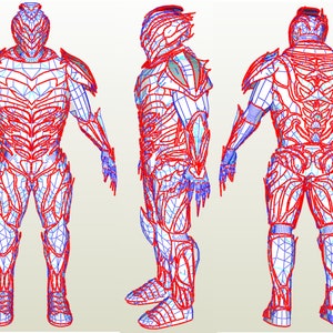 SavitarPepakura eva foam templates to build your own body armor