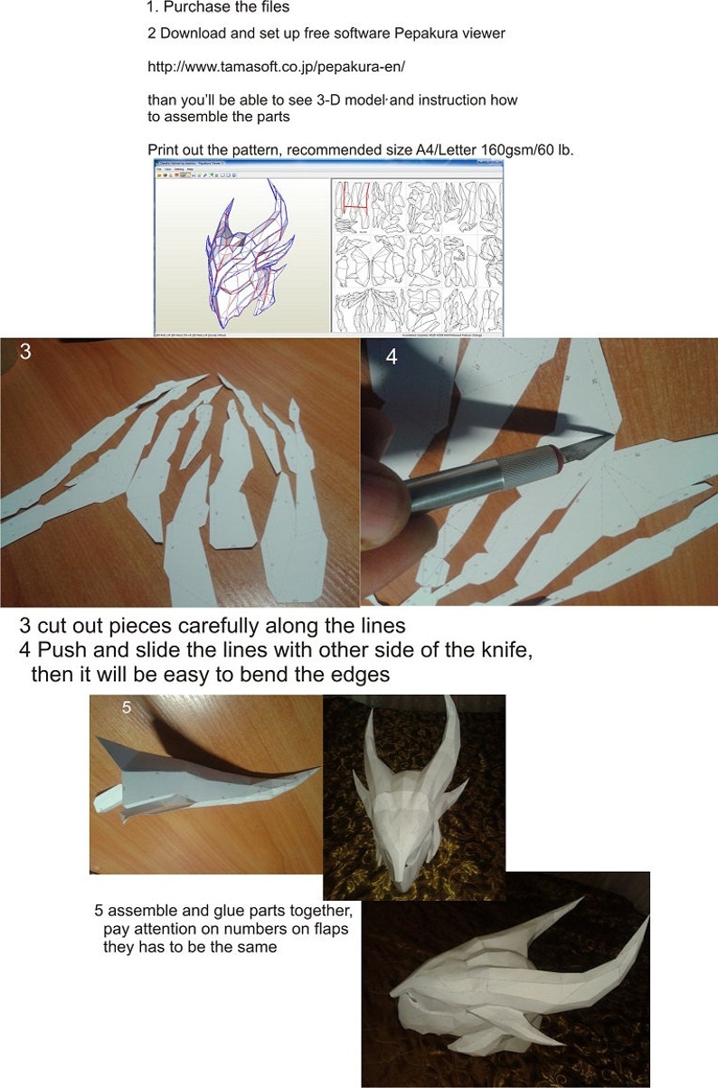 MK 17 Heartbraker wearable cosplay replica pepakura pattern to build your own