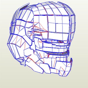 Patrón de réplica de casco de DeadSpaceCosplay para construir el tuyo propio para papercraft