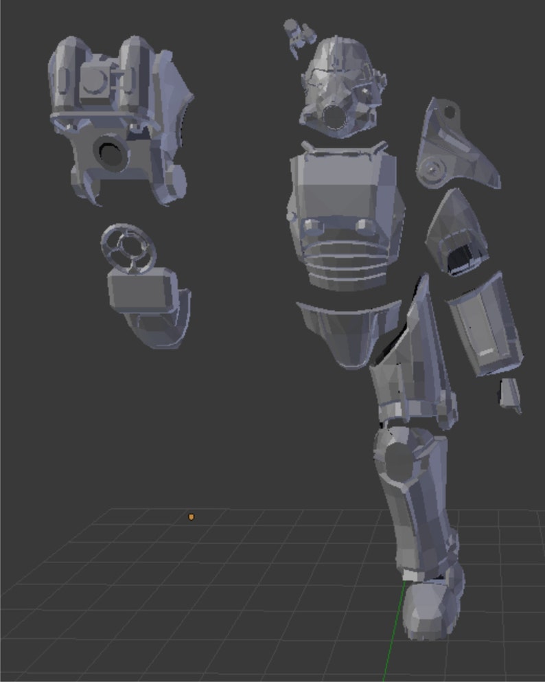 T 45 Power Armor Suit Replica Patterns To Build Your Own For Etsy