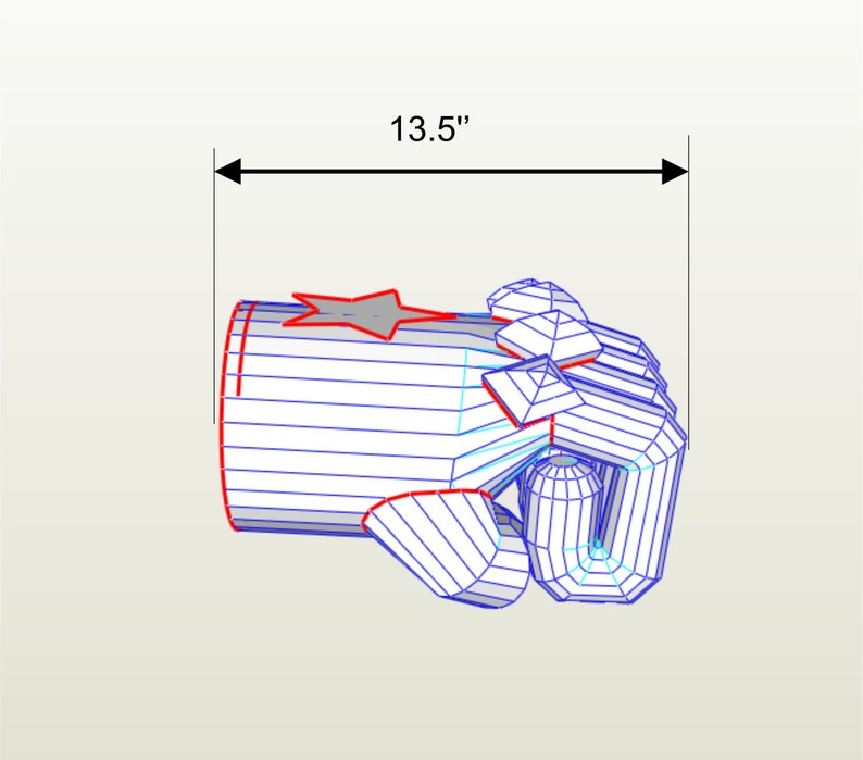 Gauntlet Eva Foam Templates Etsy