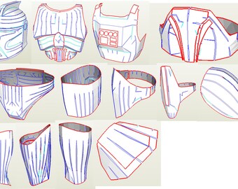 Clone Trooper Body Armor Pepakura EVA Foam Templates Etsy