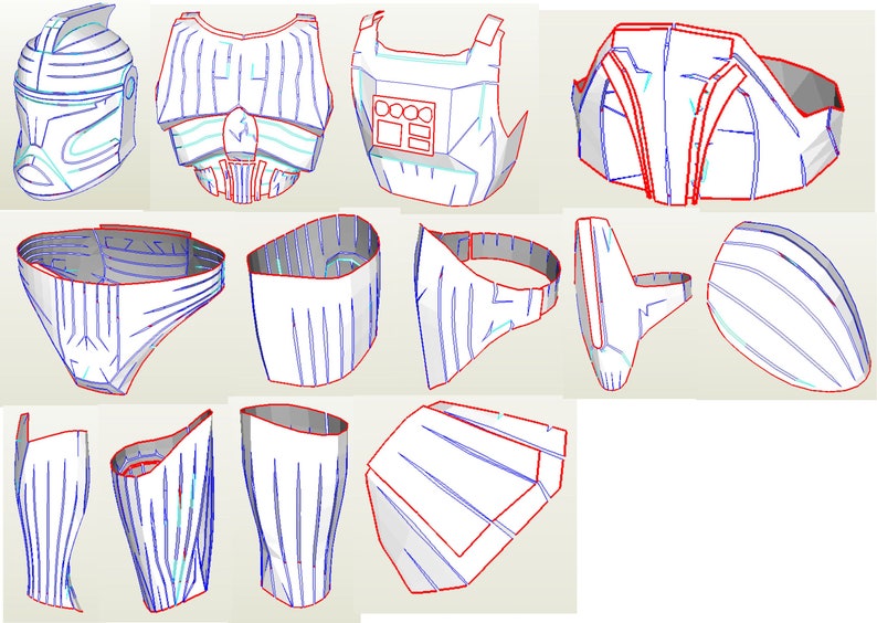 foam clone trooper armor templates