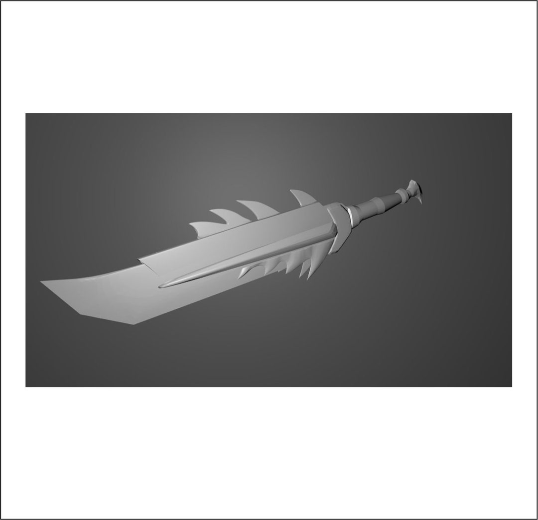 Monsterhunter Charge Blade for 3D Print Etsy