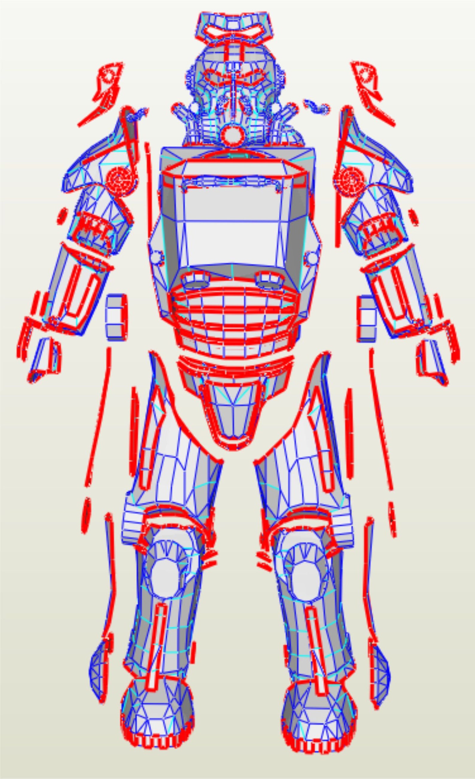 Foam Templates of T45 Power Armor to Build Your Own Etsy Canada
