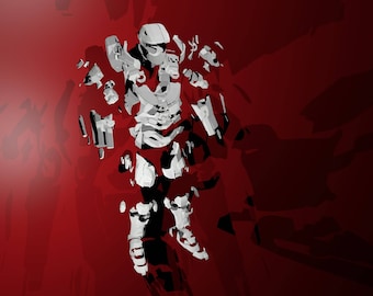 MasterChief armor suit EVA Foam PDF, PDO pepakura templates to build your own